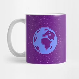 Pixel earth Mug